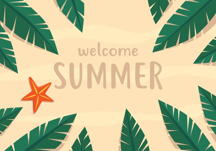 Summer Beach Card vector