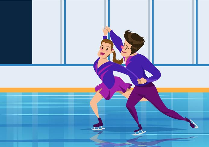 Winter Olympics Figure Skating Championships vector