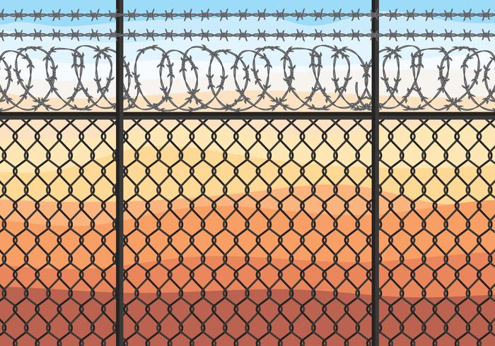 Razor Wire Vector Illustration