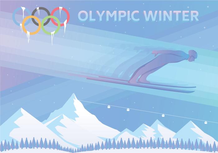 Juegos Olímpicos de Invierno vector