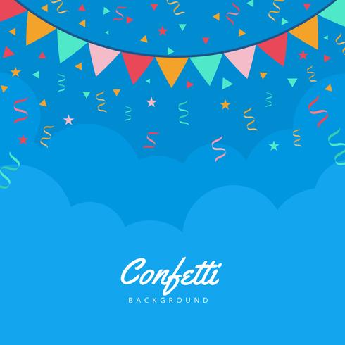 Confetti Vector Background