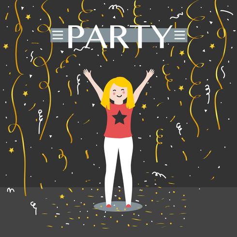 Confetti Party Vector