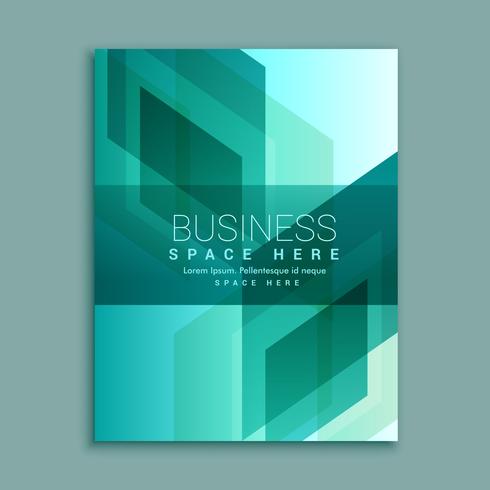 business brochure design in modern abstract shapes