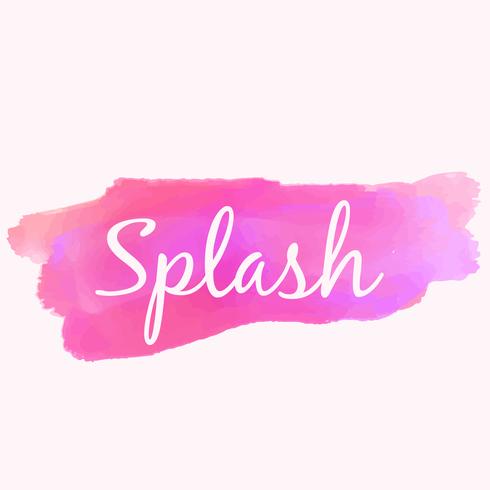 Watercolor Paint Splash In Pink Color Vector Design Ilration Watercolor Paint Splash In Pink Color Vector Design Ilration
