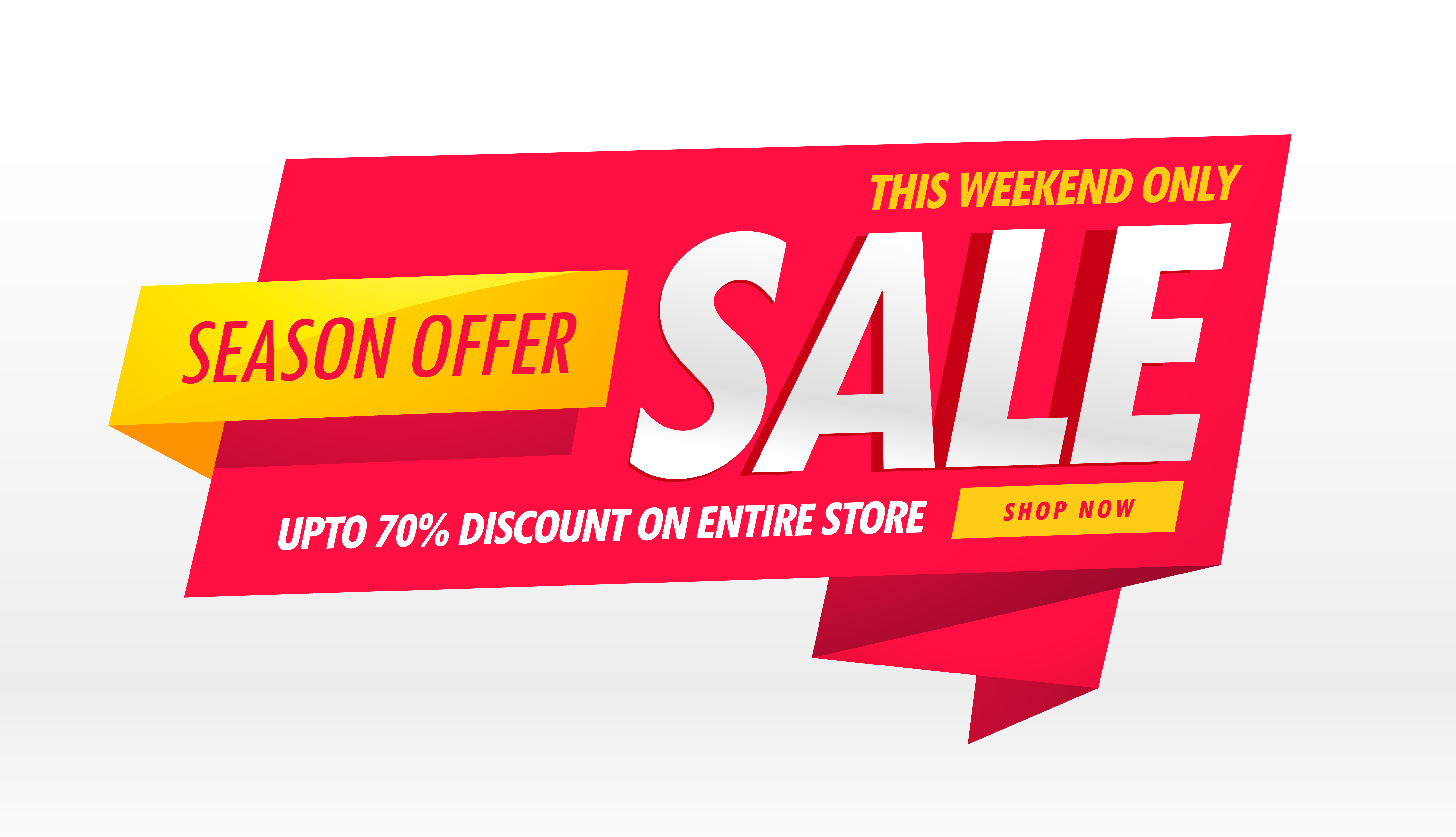 amazing sale banner promotional template for brand 