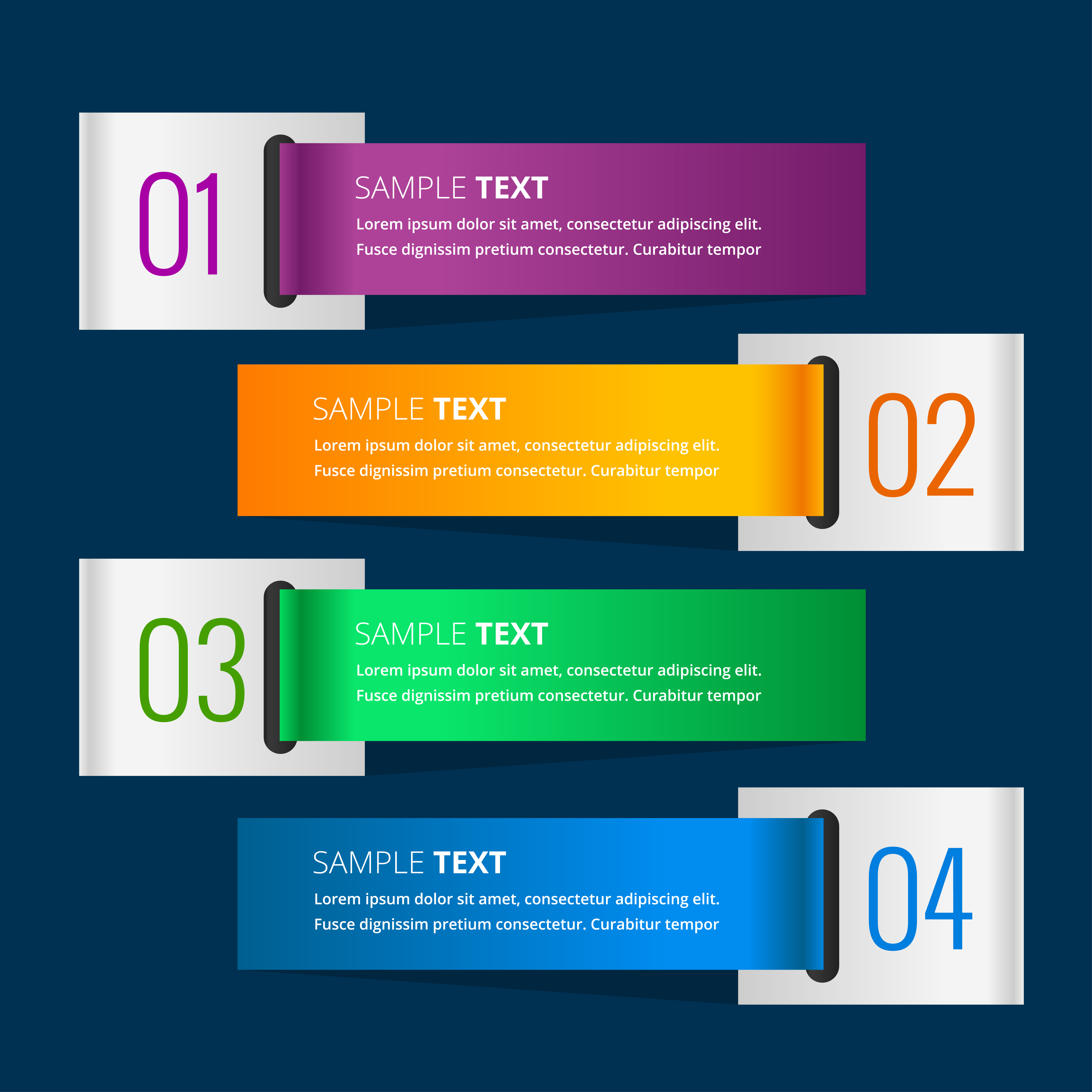 Download Colorful infographic banners - Download Free Vector Art, Stock Graphics & Images