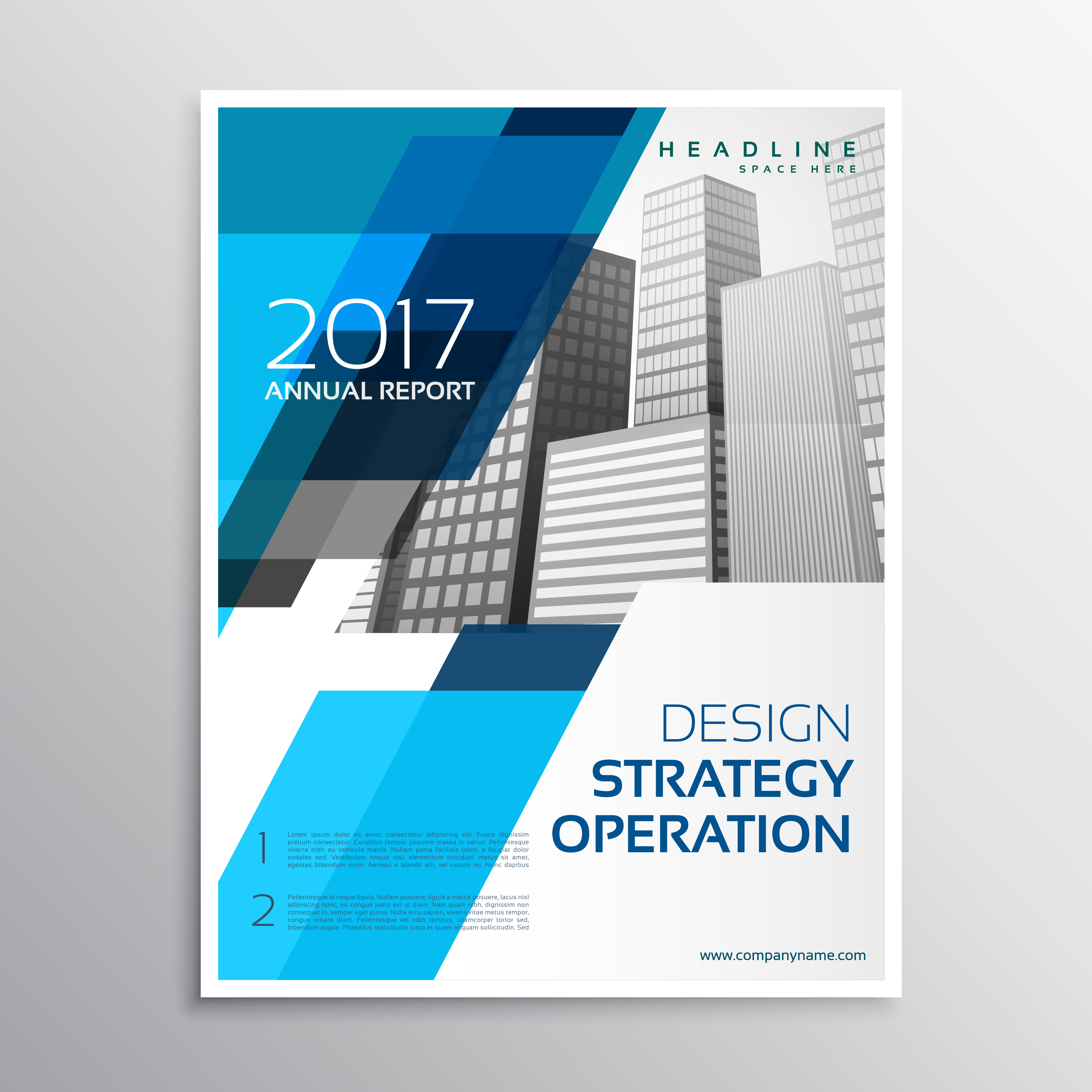 Stylish Blue Brochure Template Design Download Free Vector Art Stock Graphics Images Template Design