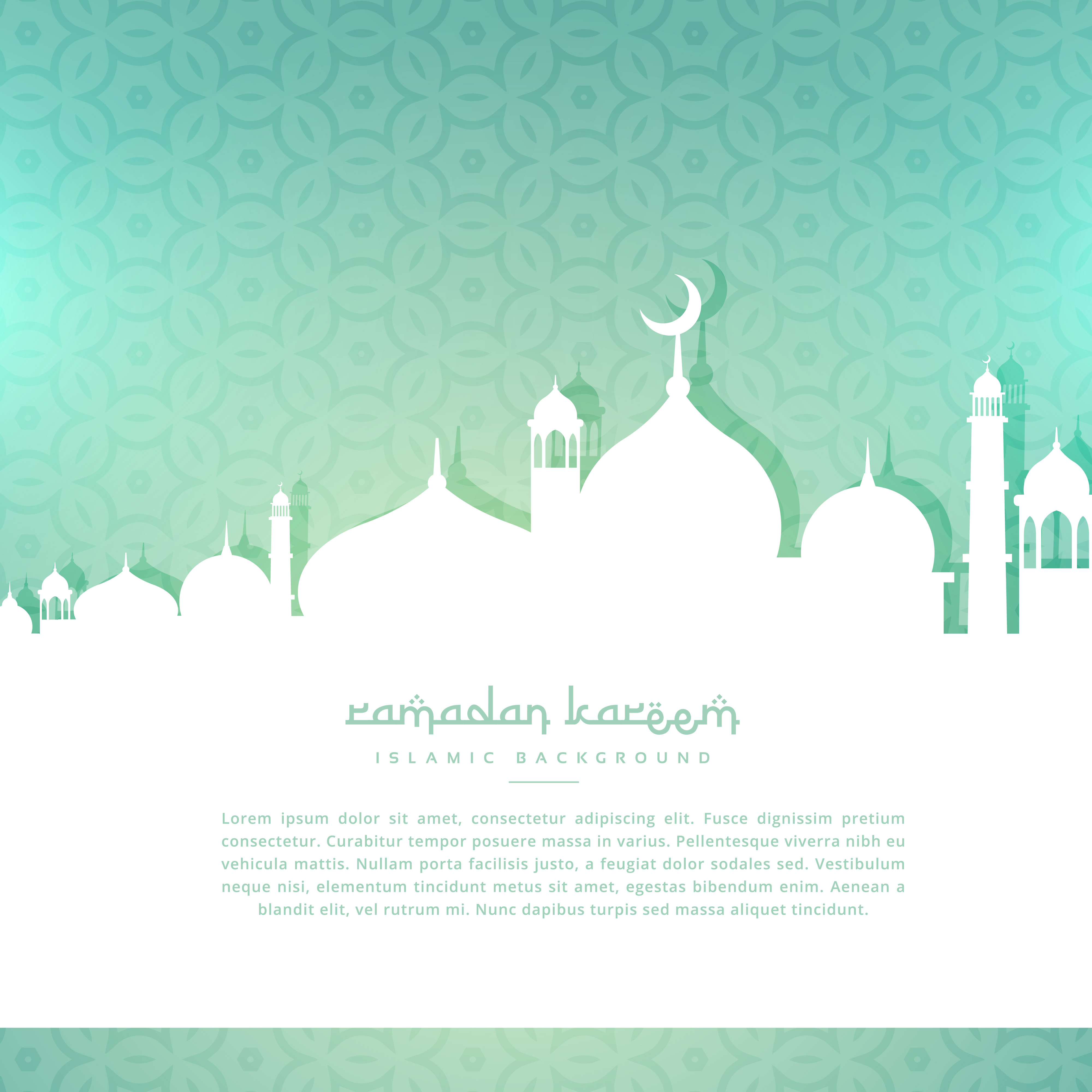 Ramadan kareem greeting background - Download Free Vector 