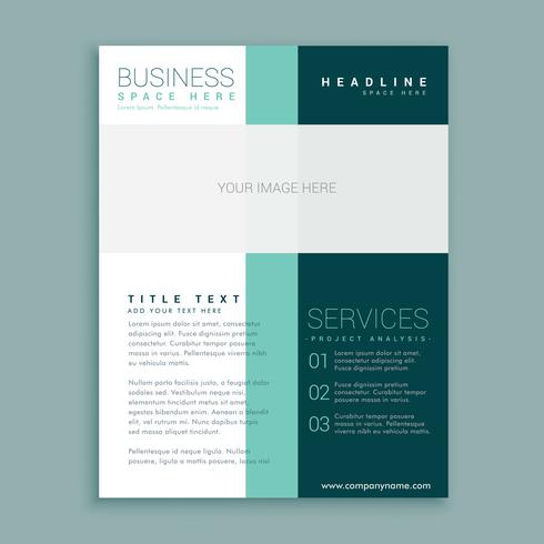 letter layout template brochure for  design Download simple  your Free business