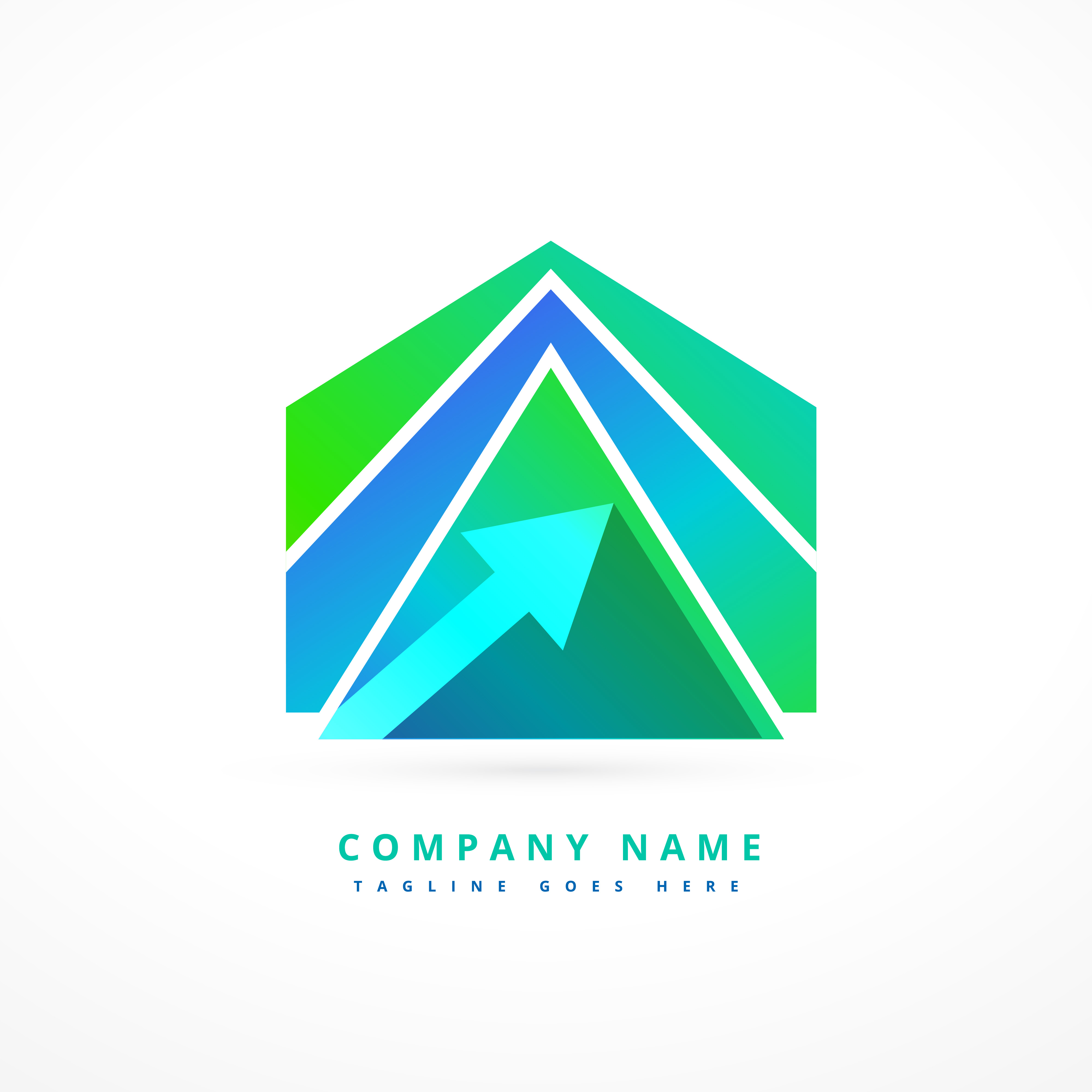 abstract arrow shape  business logo  design Download Free 
