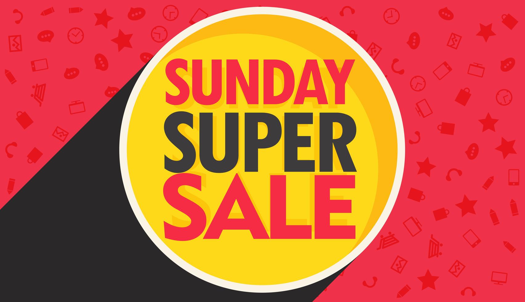 sunday super sale discount banner design for your marketing and