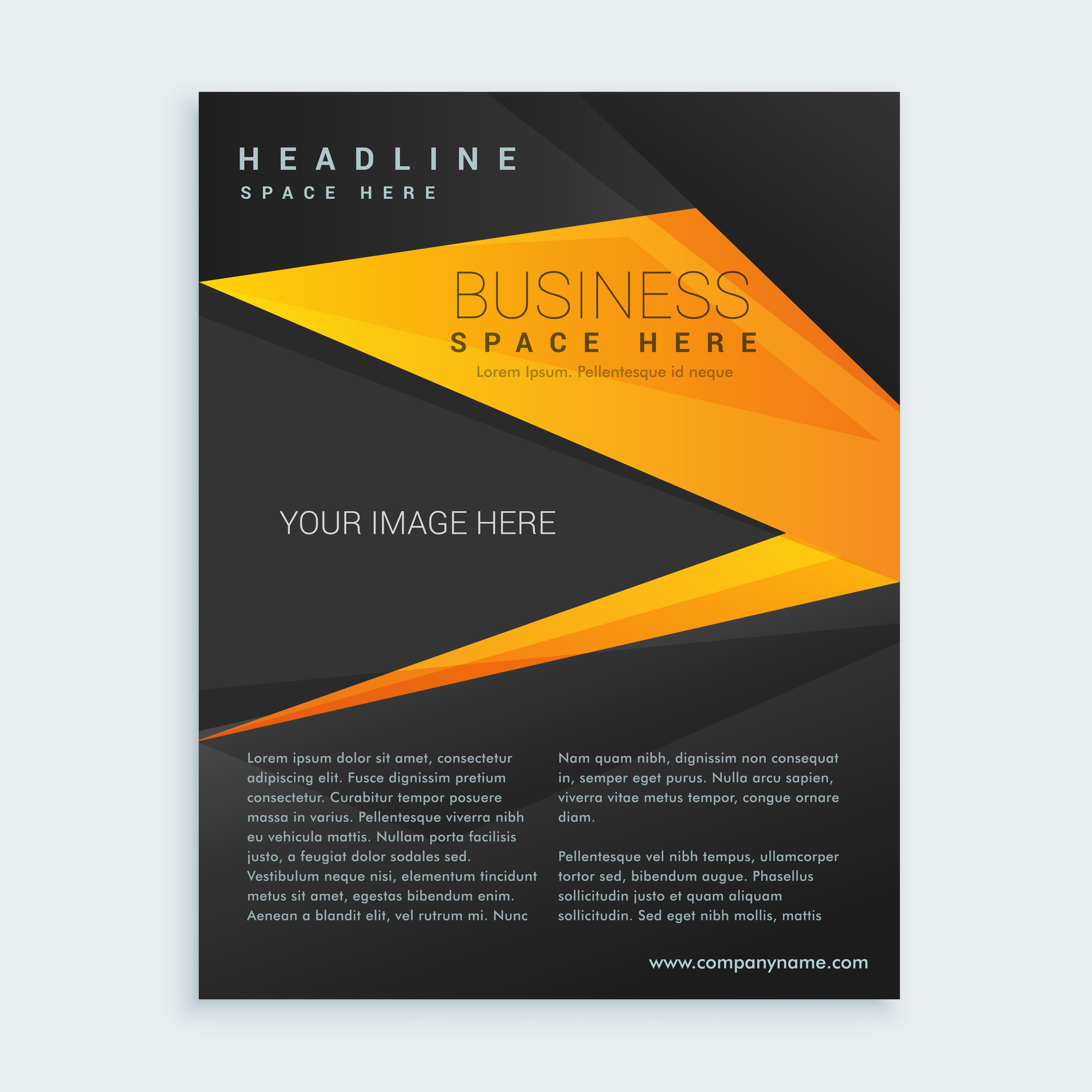 black and yellow business brochure  presentation  Download 