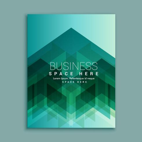 business magazine cover page with abstract shapes