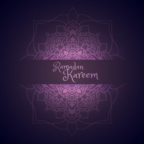 Ramadan kareem greeting with mandala pattern - Download 