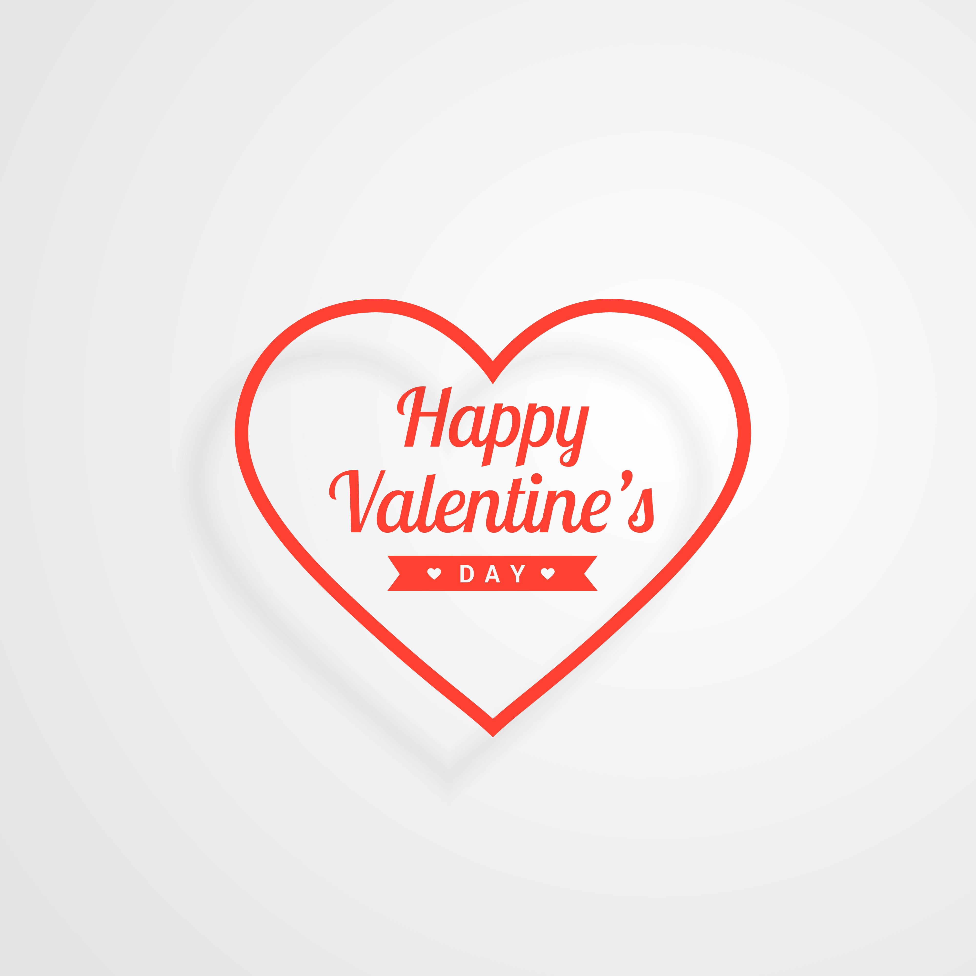 Download happy valentines day red heart vector design illustration ...