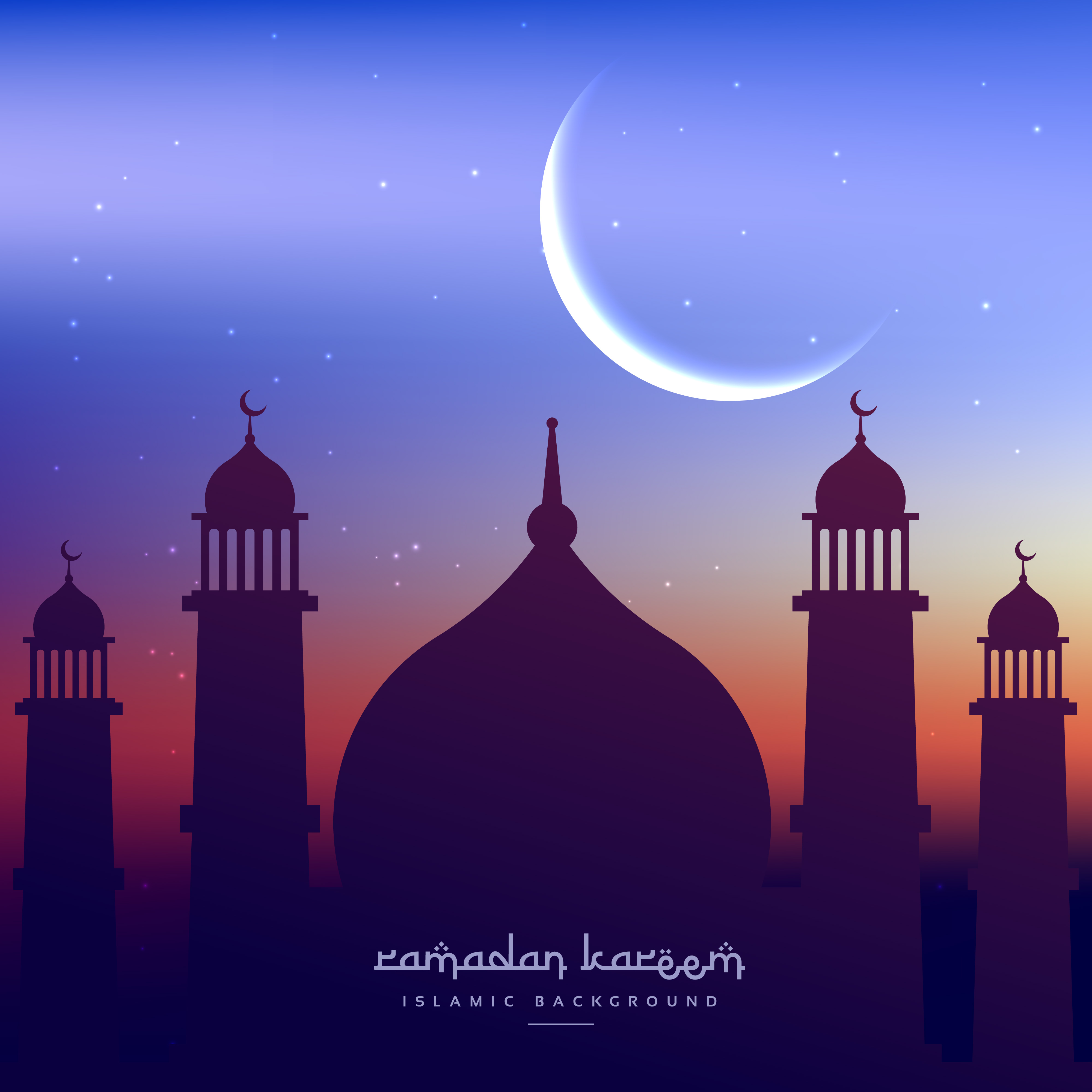 Ramadan kareem background greeting - Download Free Vector 