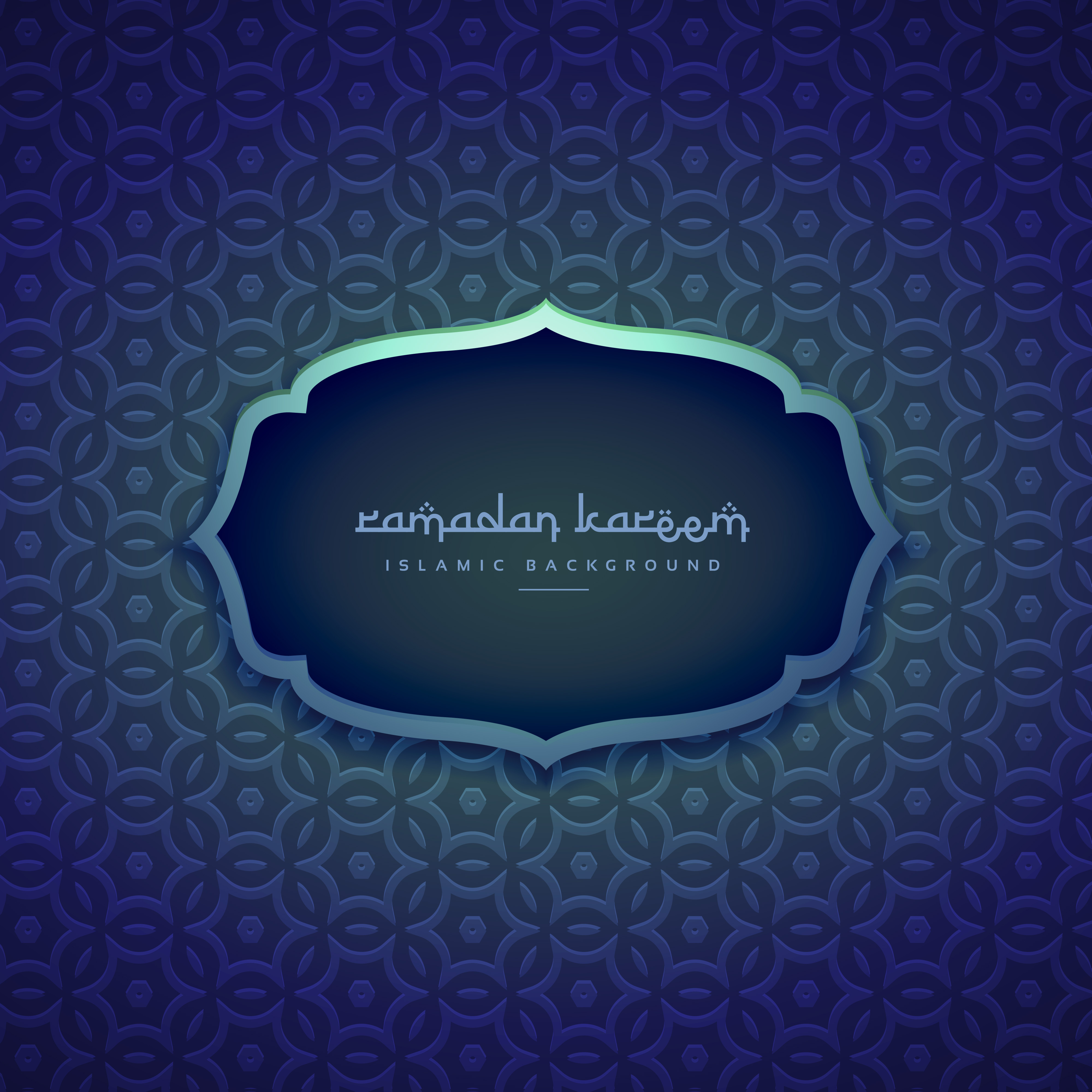 Beautiful islamic ramadan season background with pattern 