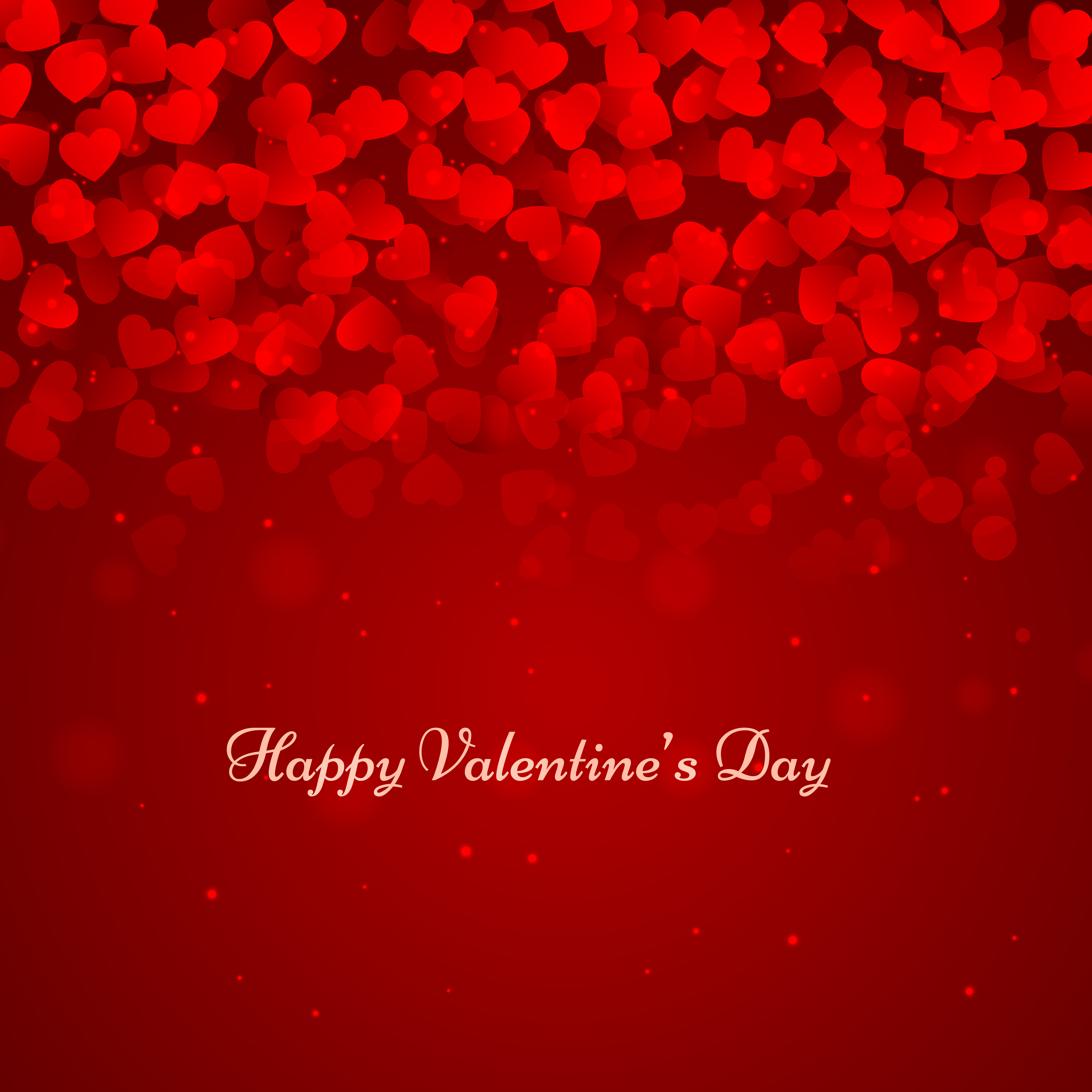 happy valentines day background vector design illustration ...