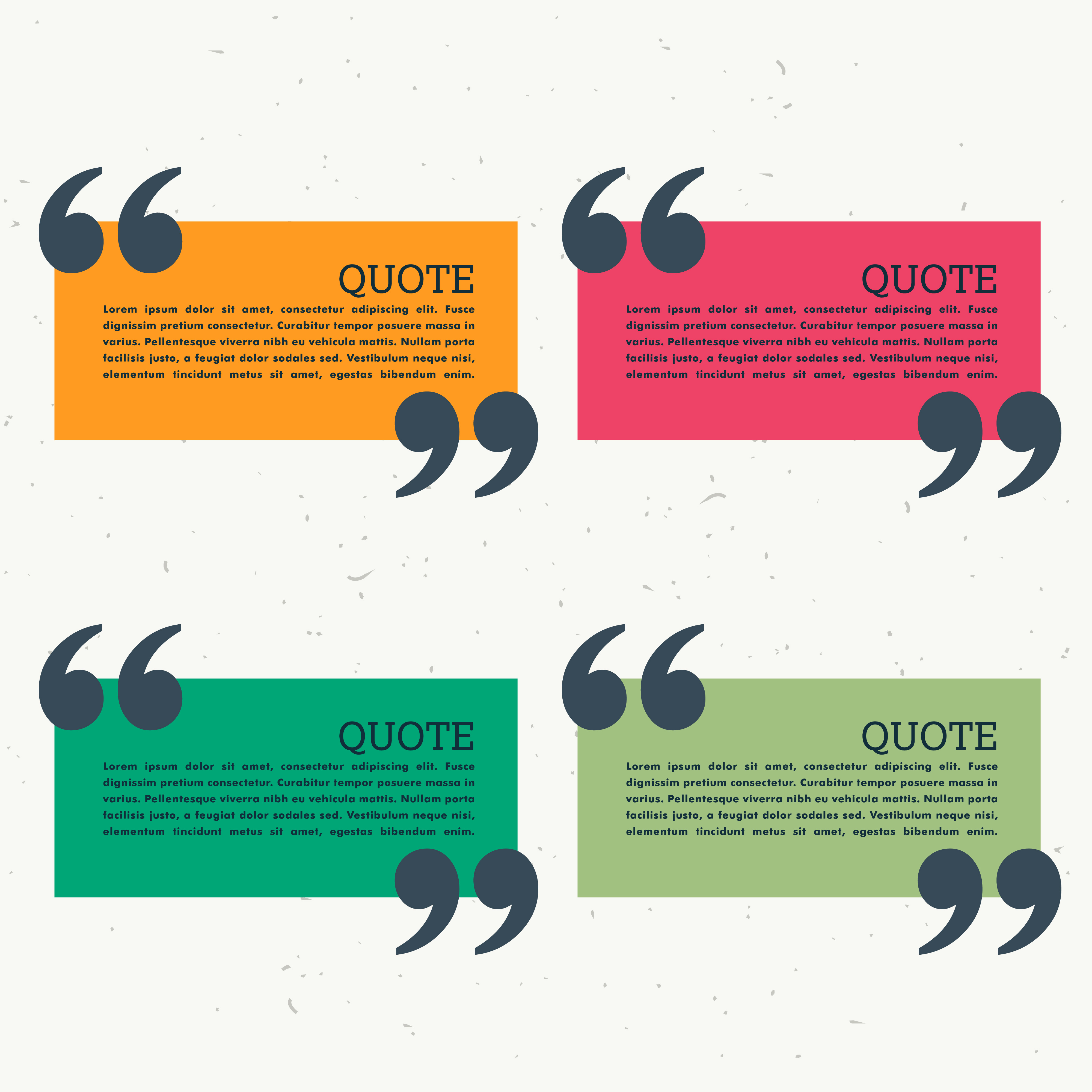 colorful set of four quotation marks - Download Free ...