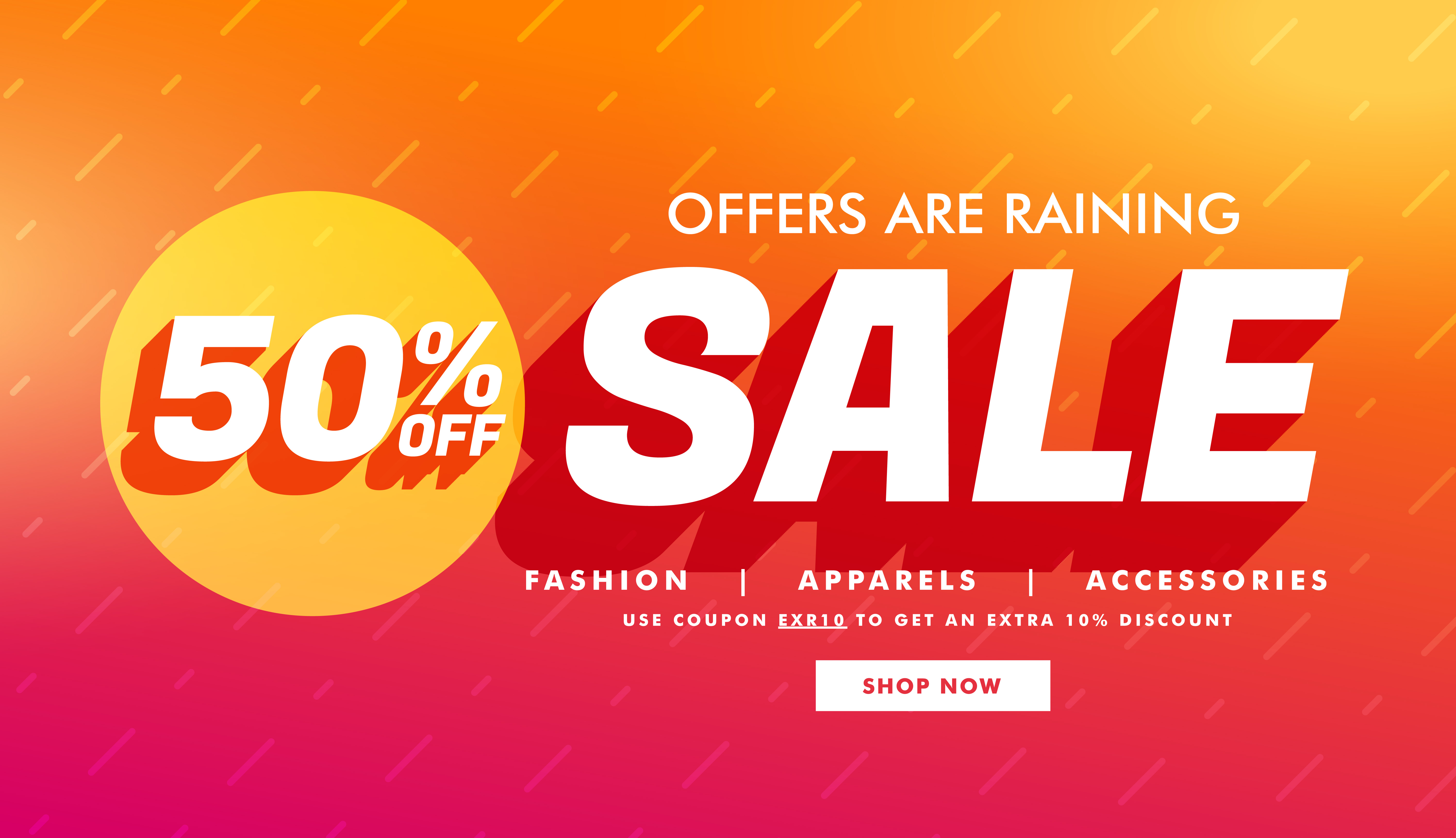 sale promotional template with offer details for your brand - Download