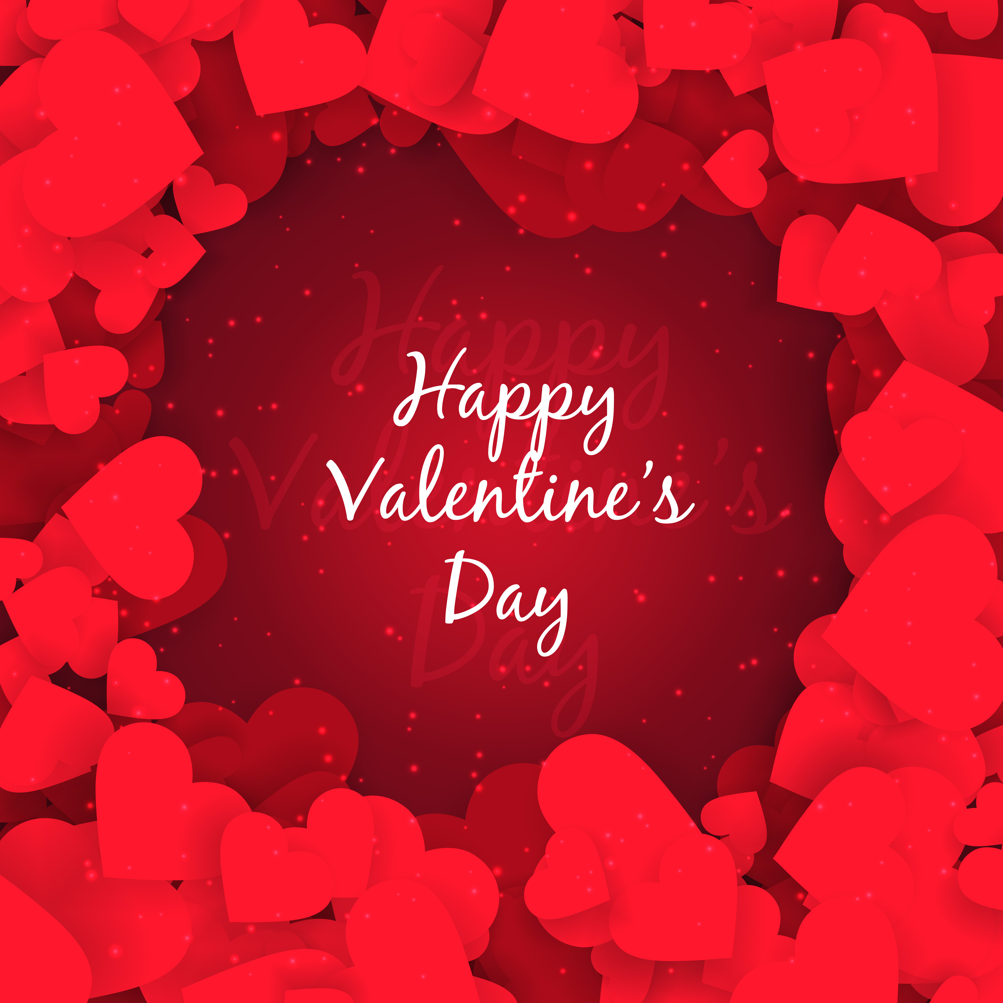 romantic valentines day card vector design illustration - Download Free Vector Art ...4000 x 4000