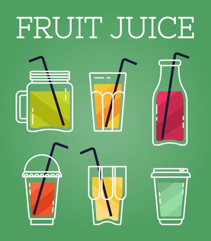 Jugos De Frutas Vector