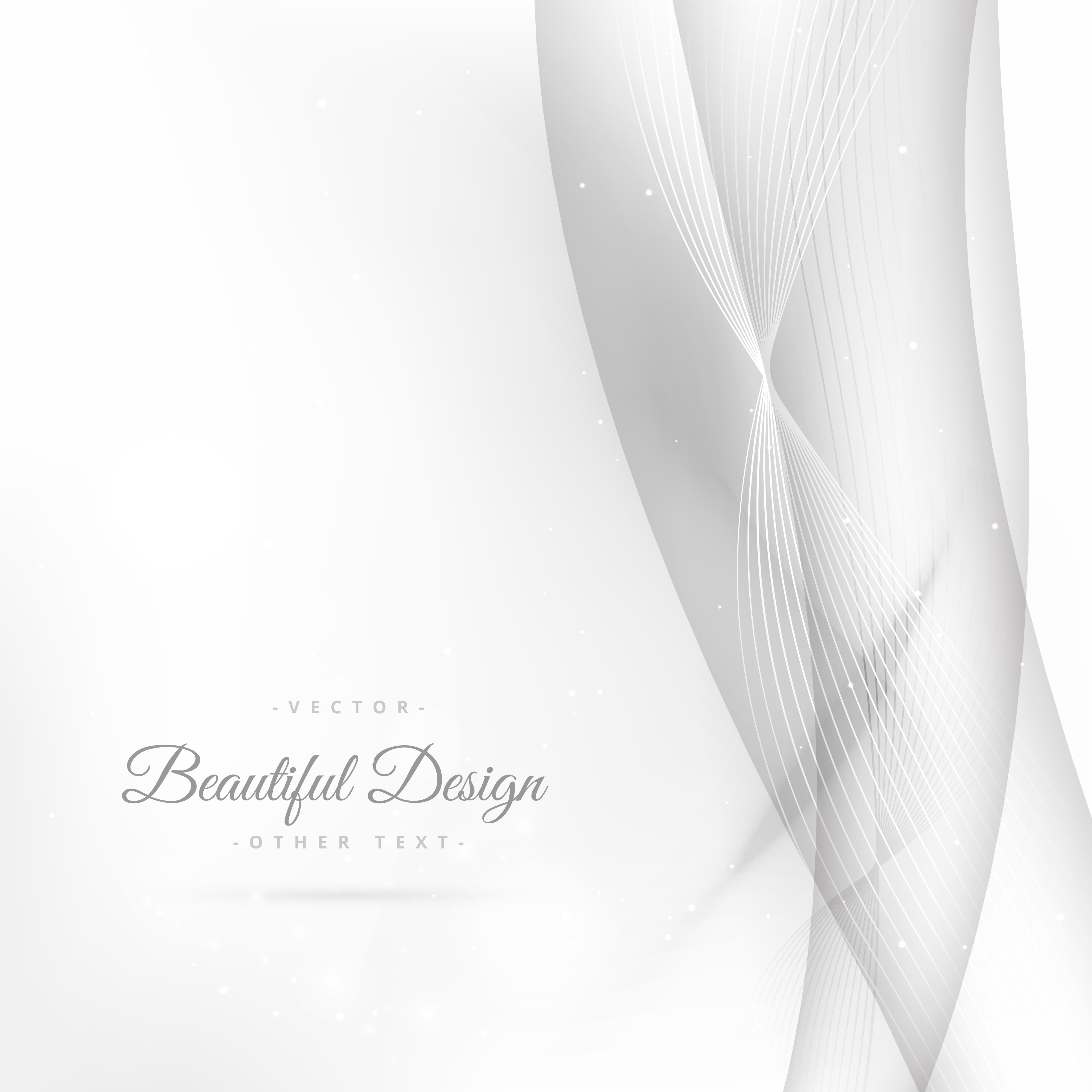 white background with wavy lines background - Download Free Vector Art