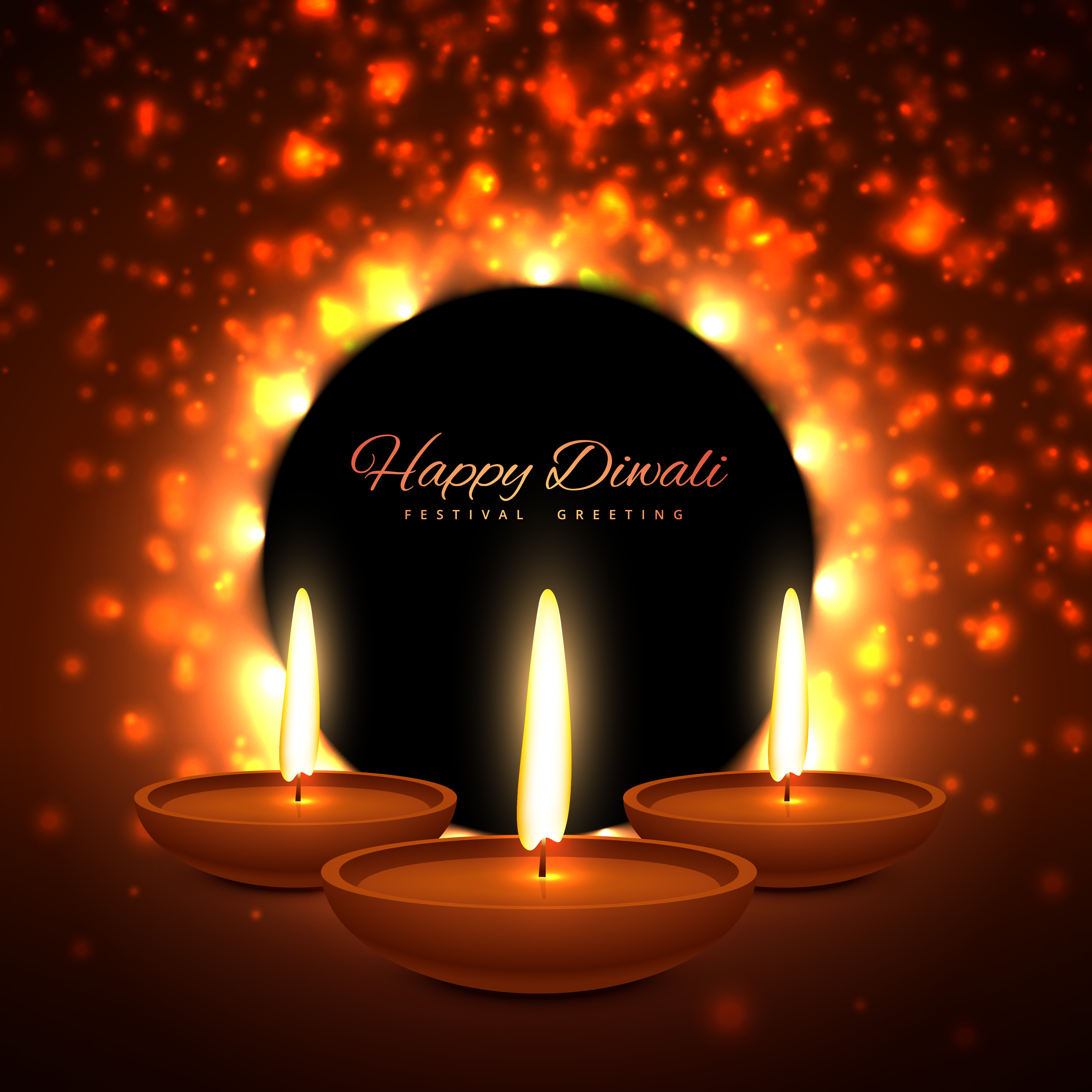 vector colroful diwali season greeting card design Kostenlose Vektor