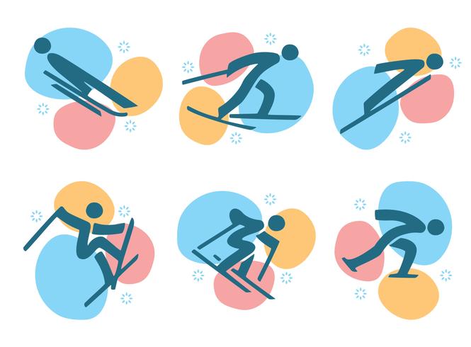 Winter Olympics Korea Pictogram Vector