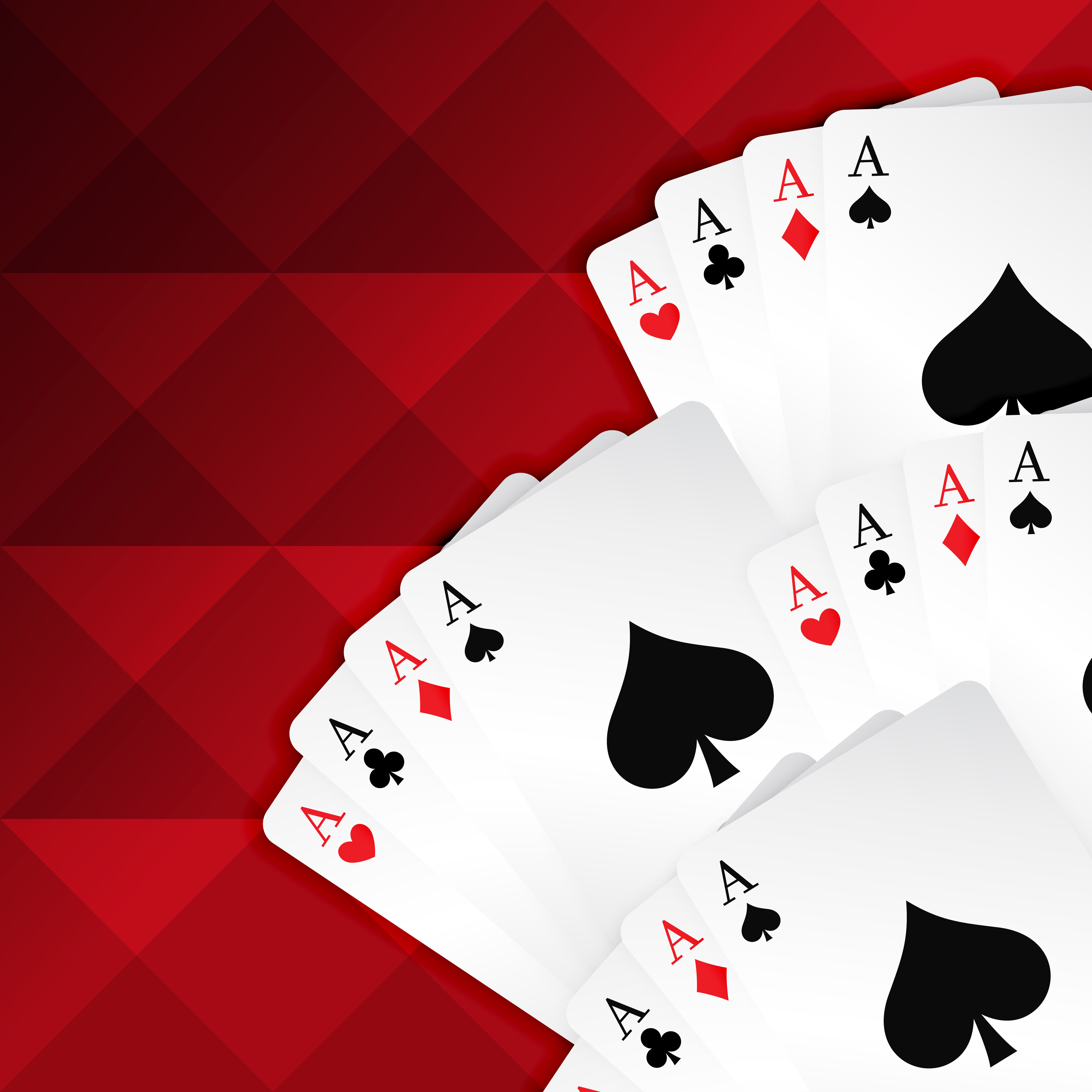 red background with playing cards - Download Free Vector Art, Stock Graphics & Images