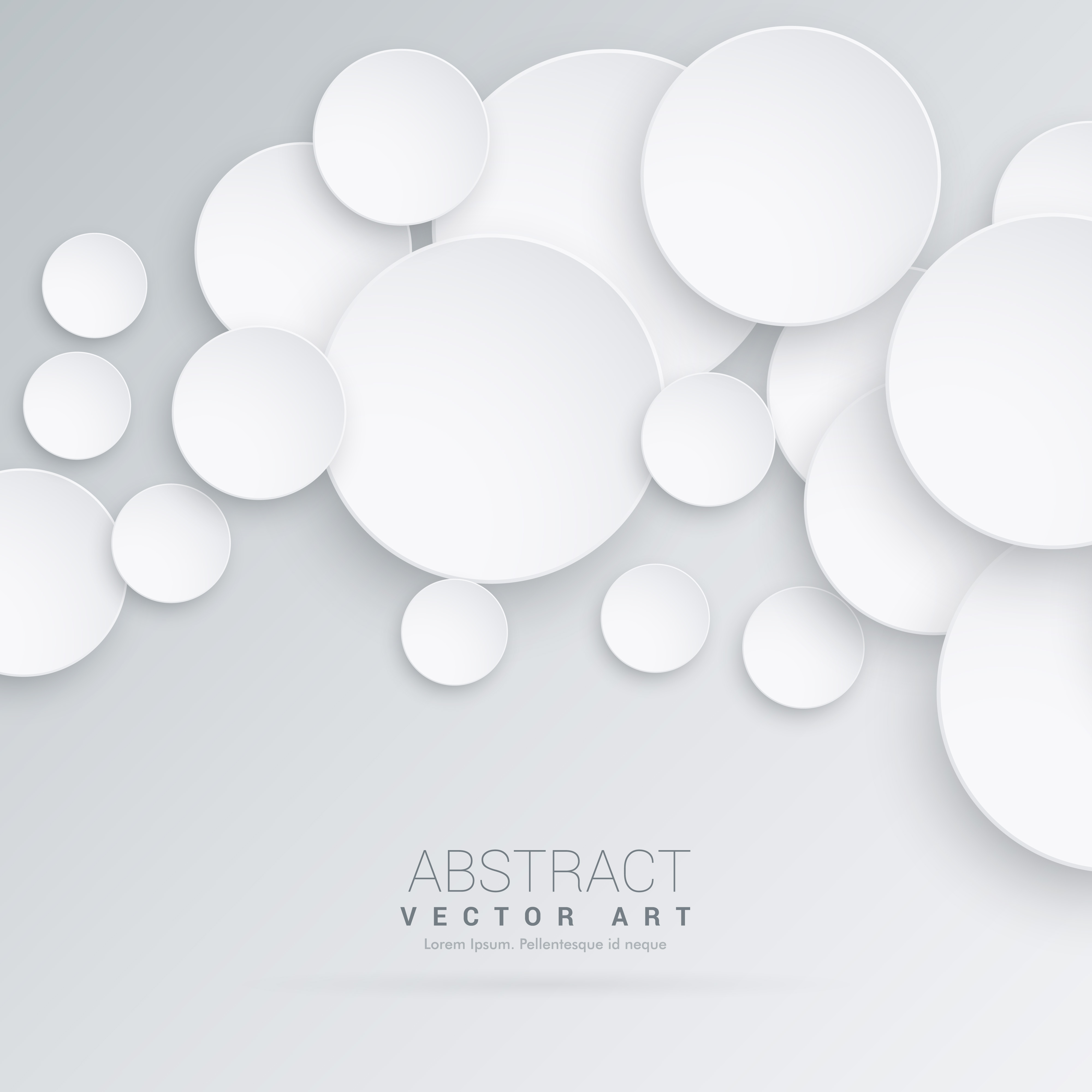 abstract 3d circles background Download Free Vector Art