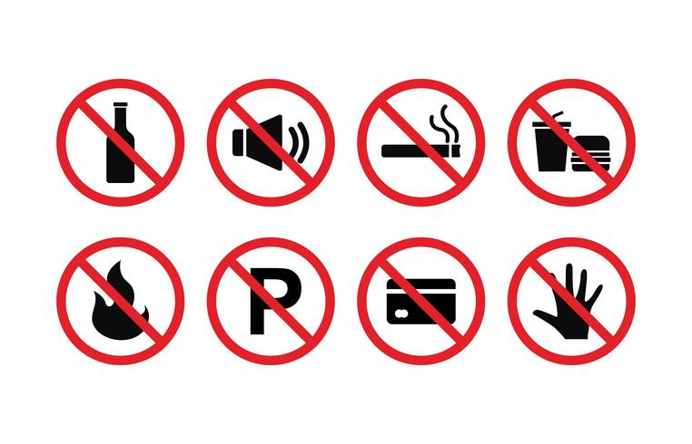 Forbidden Sign Vector Set