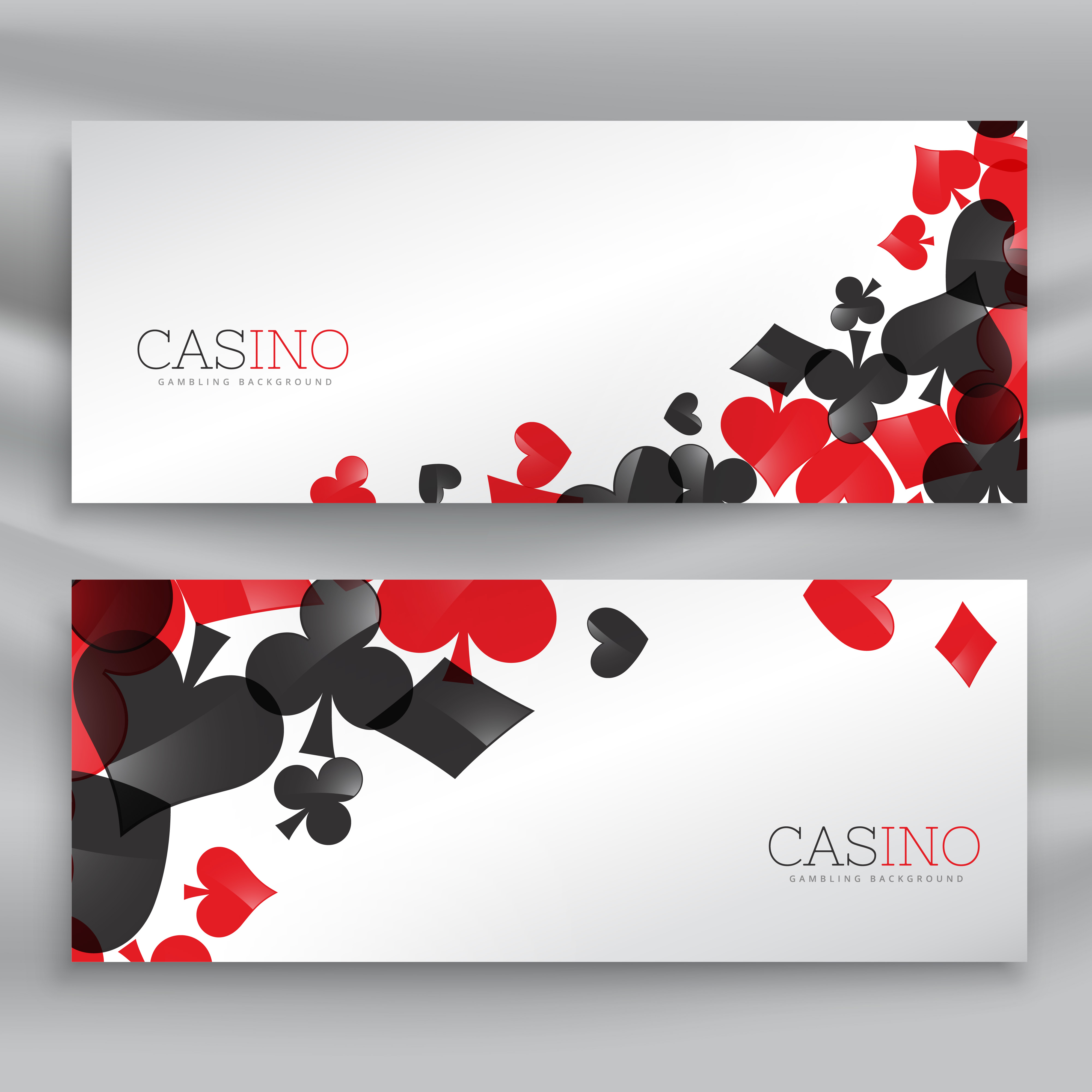 Casino banners with playing cards symbols - Download Free 