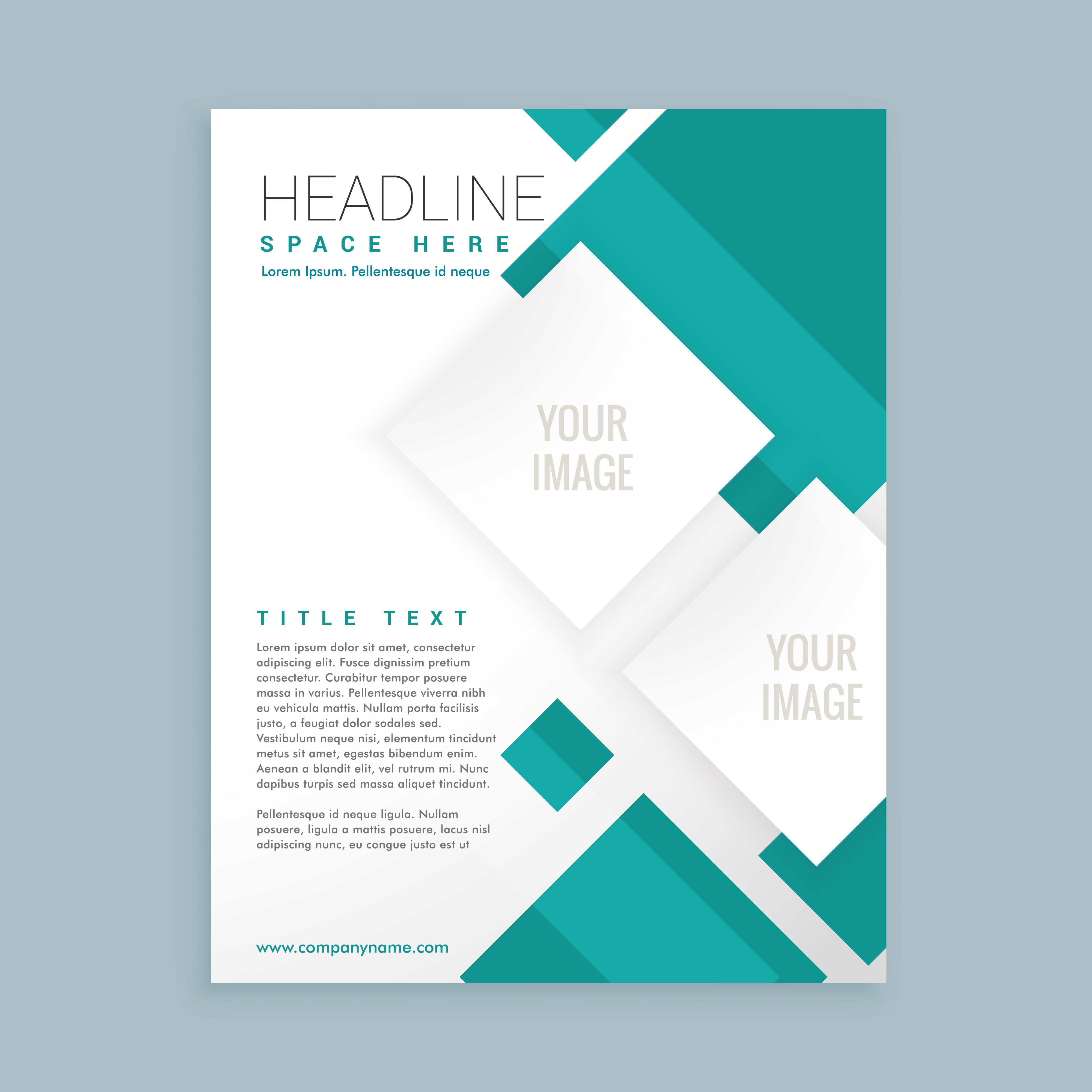 Elegant company brochure template cover design - Download 