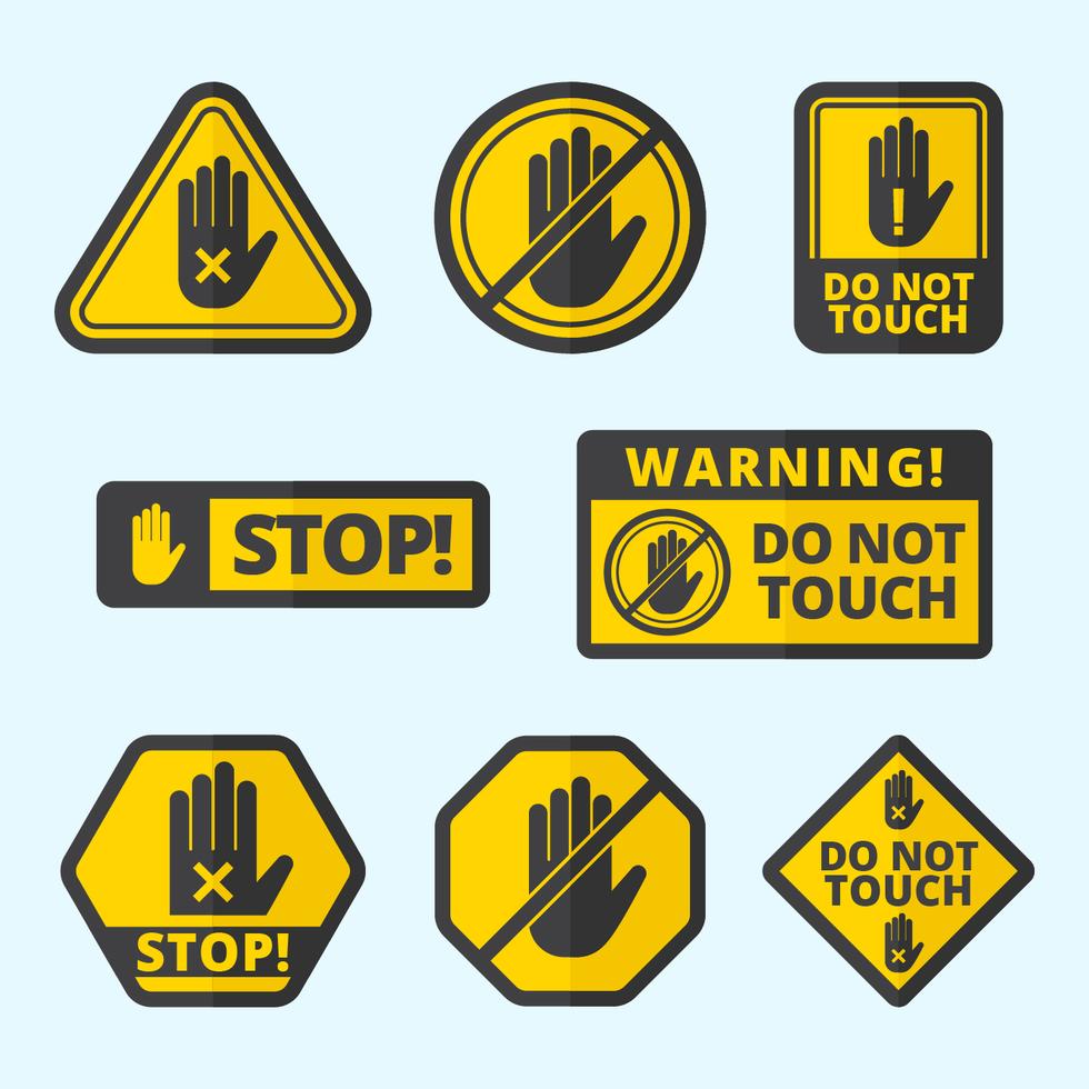 free-do-not-touch-vector-sign-collection-178230-vector-art-at-vecteezy