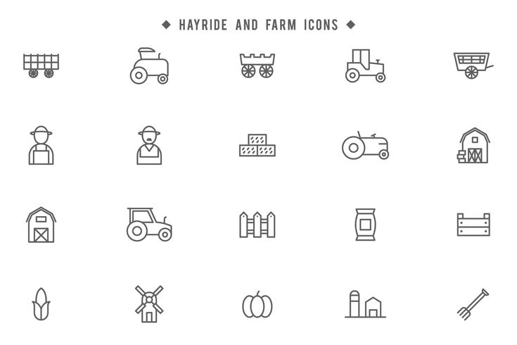 Hayride and Farm Vectors