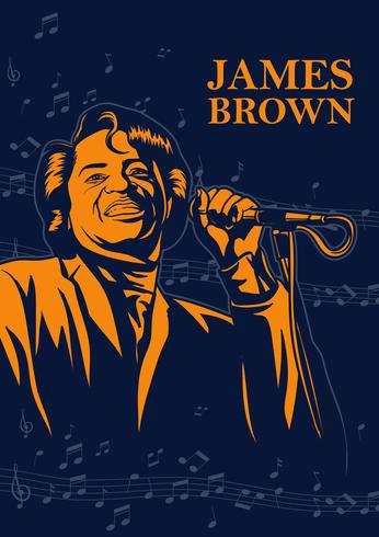 James Brown Singer Vector 