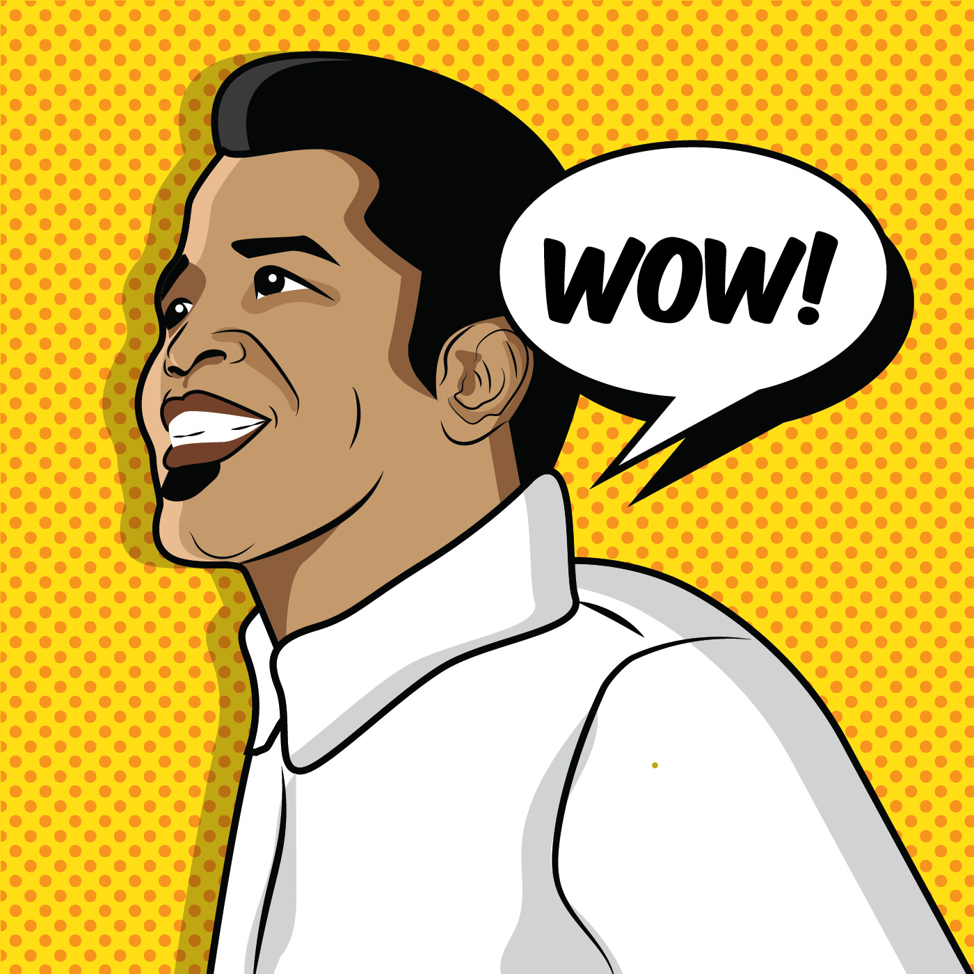 Yellow Popart James Brown - Download Free Vectors, Clipart Graphics & Vector Art1400 x 1400