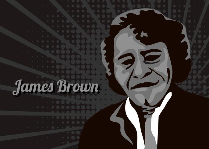 Figura abstracta de James Brown vector