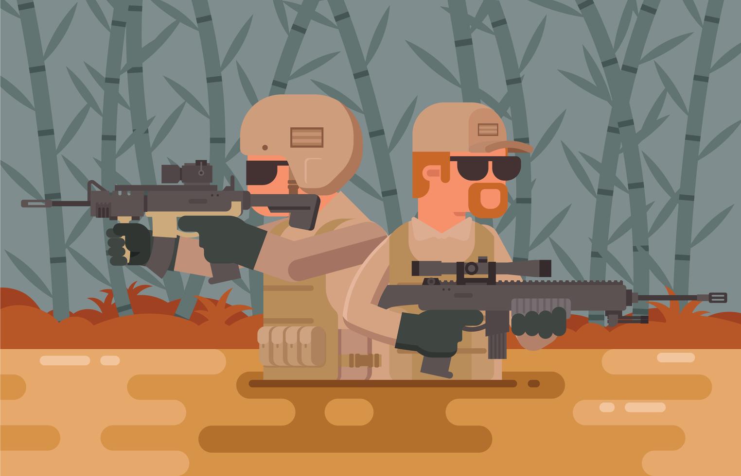Navy Seals Soldier Illustration 178341 Vector Art at Vecteezy