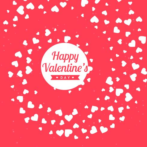 valentines day pink background vector design illustration