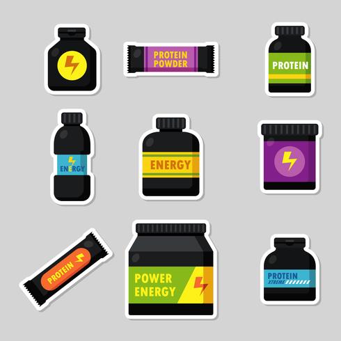 Supplements Icons Vector