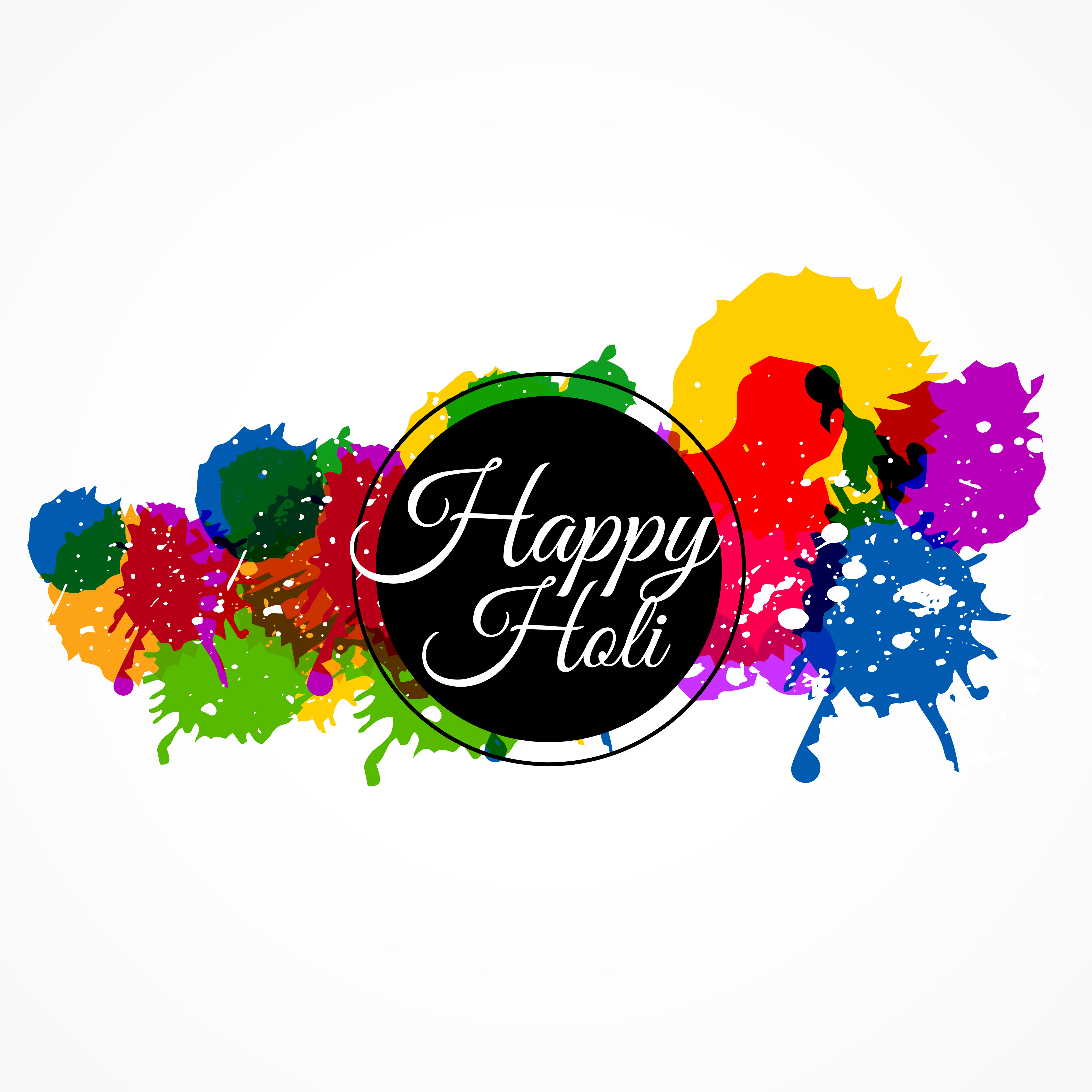 holi vector art