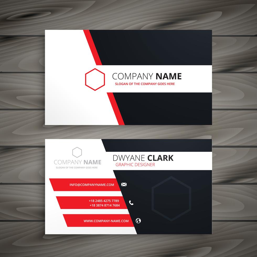 Creative Visit Card Template Vector Design Illustration Download Free 