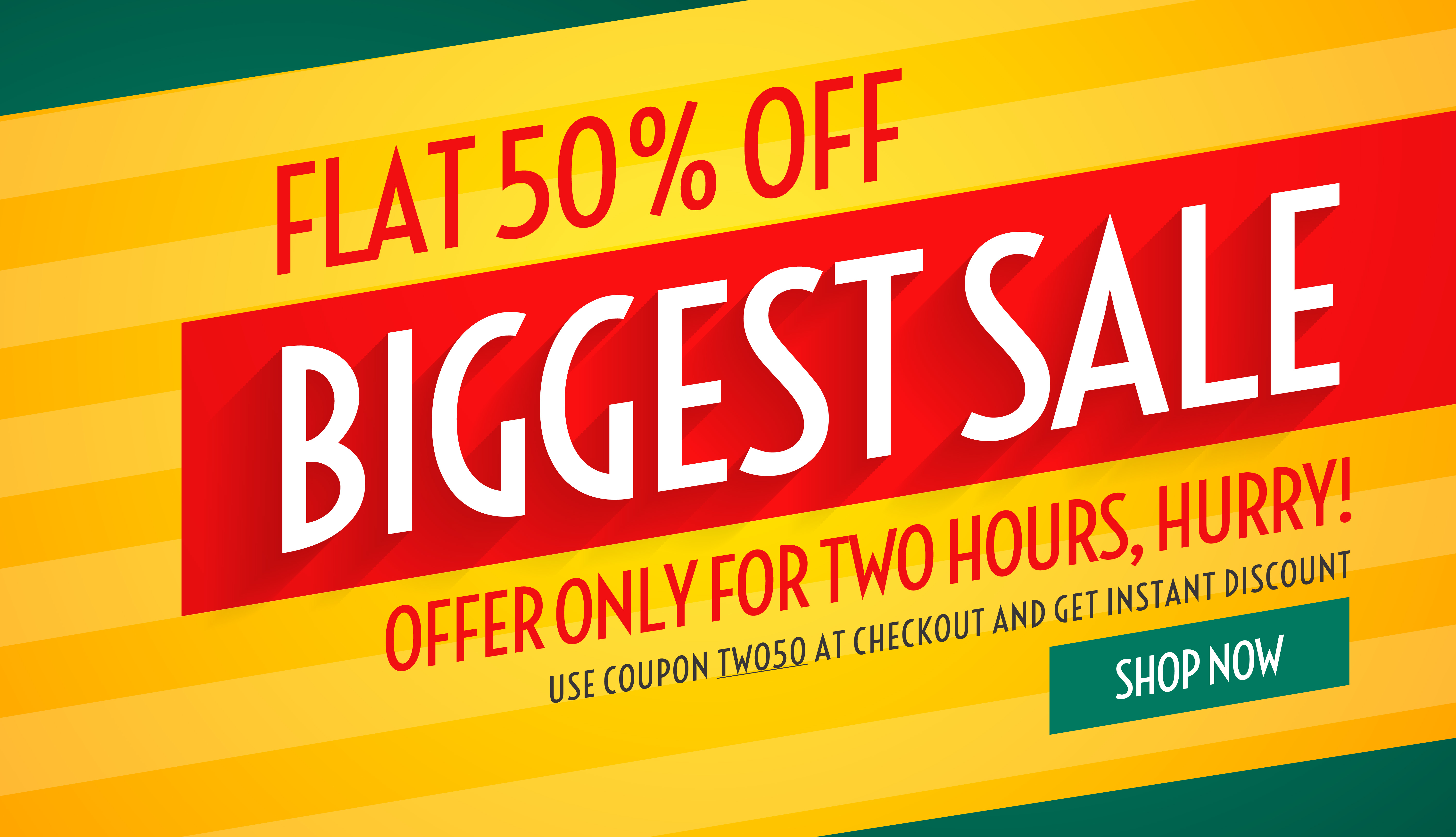 Biggest Sale Offers And Discount Banner Template For Promotion Download Free Vector Art Stock 