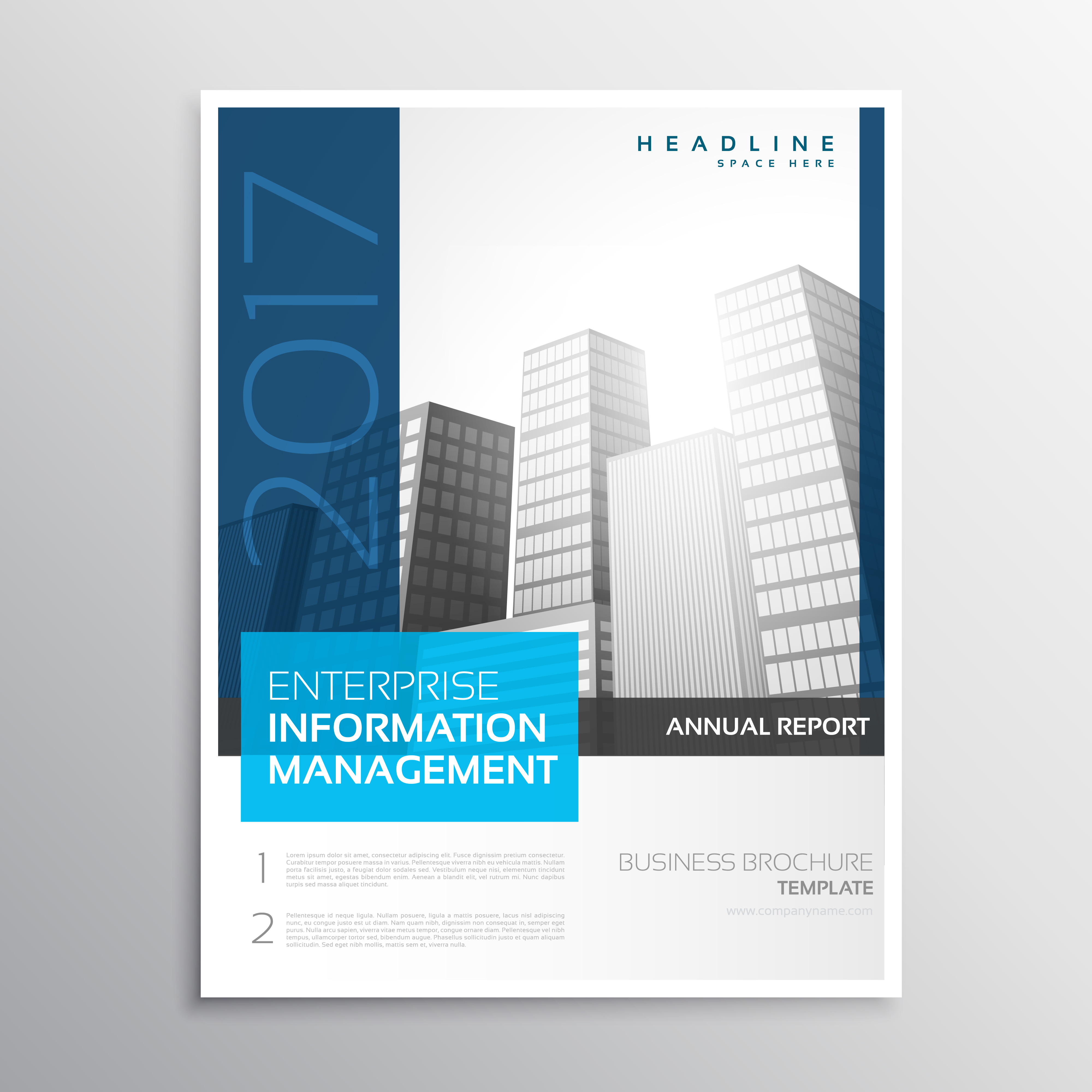 Company Business Brochure Presentation Template In Modern Clean Download Free Vector Art Brochure Presentation Template