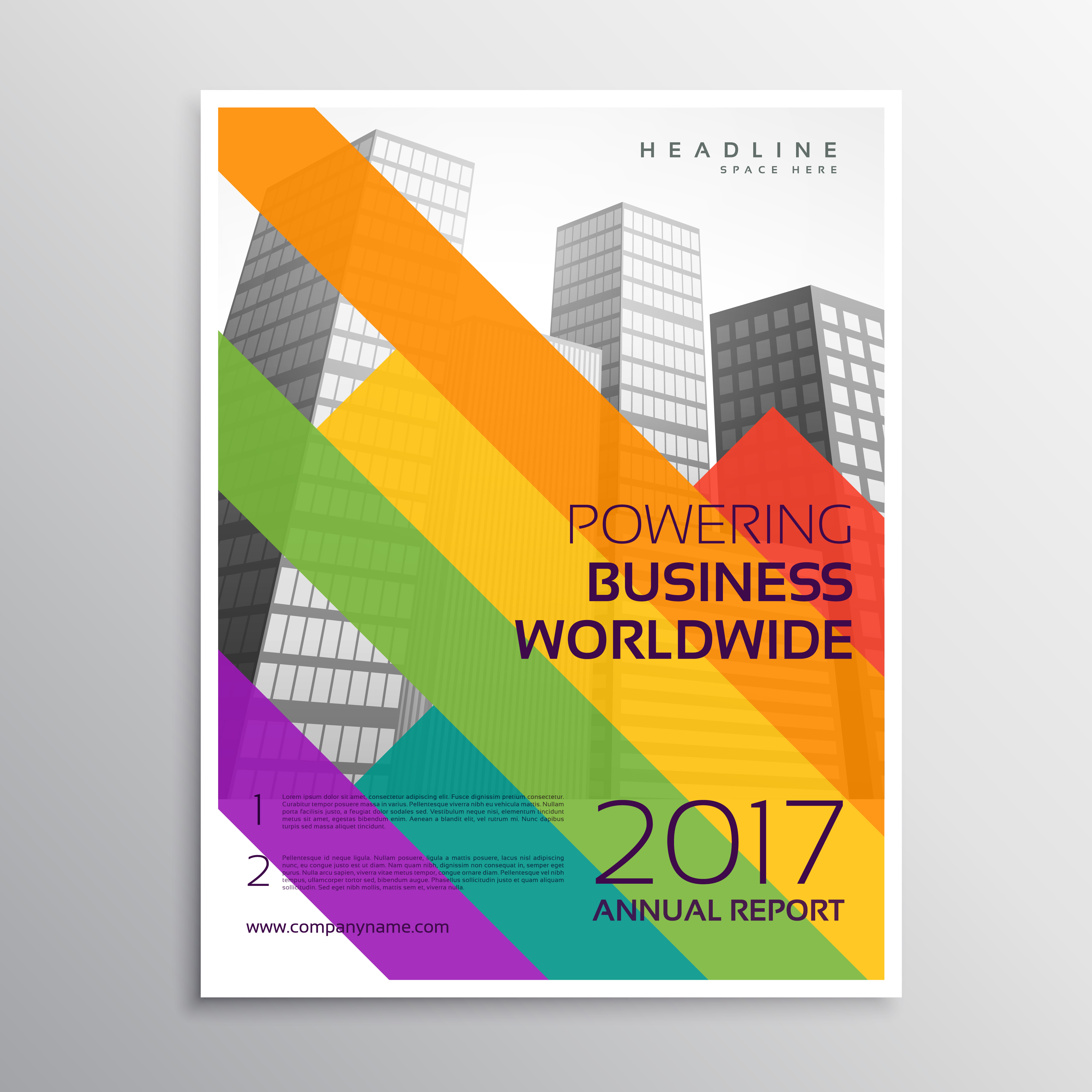 Creative Leaflet Or Brochure Template Design With Colorful Strip creative-leaflet-or-brochure-template-design-with-colorful-strip