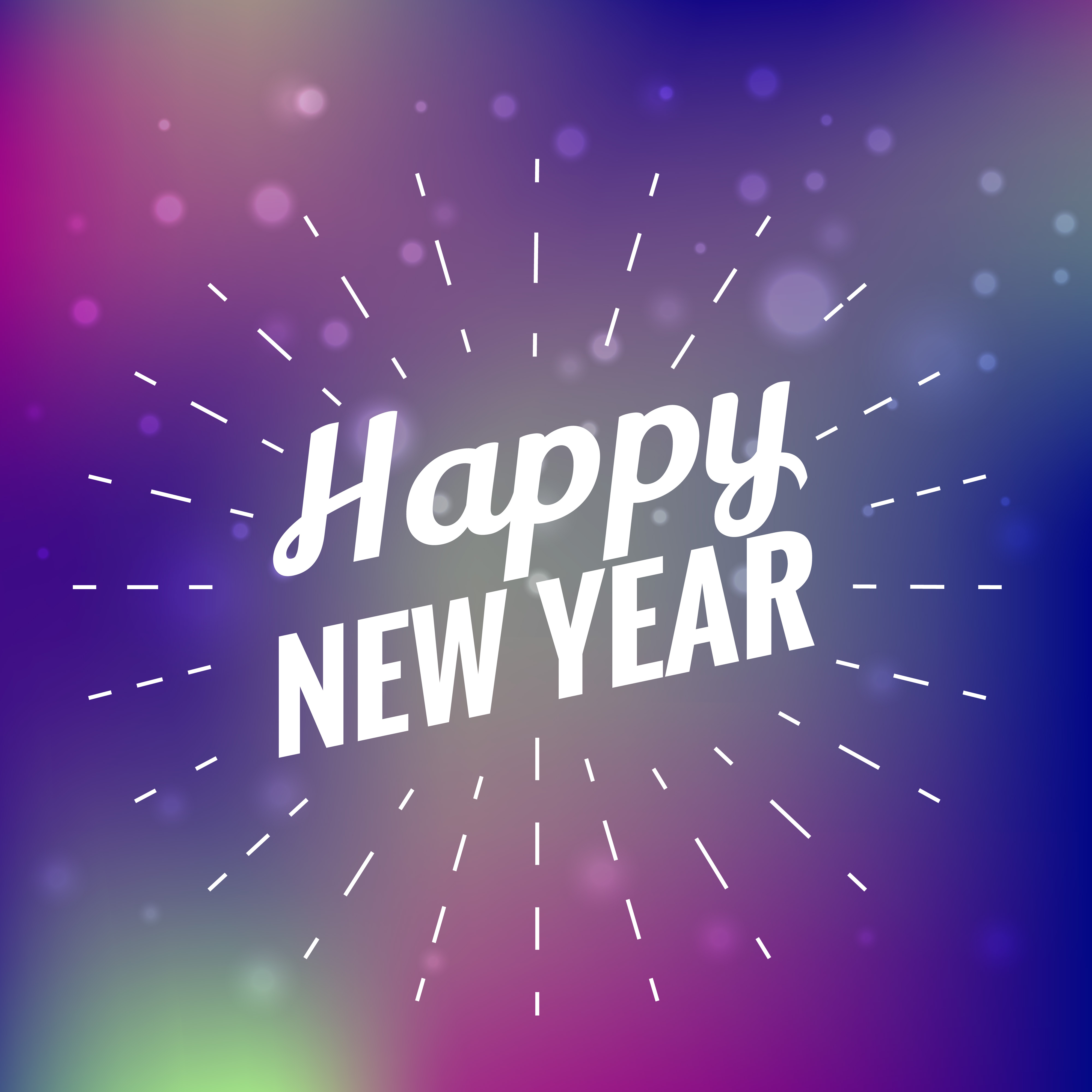 Beautiful Happy New Year Card Download Free Vector Art Stock Graphics And Images