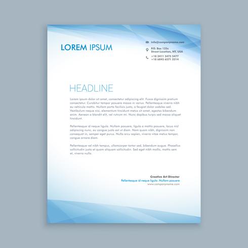 business letterhead layout template vector design illustration