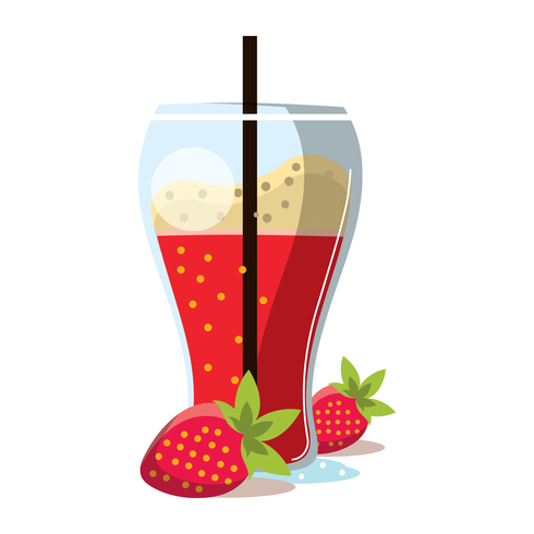 Strawberry Smoothie vector